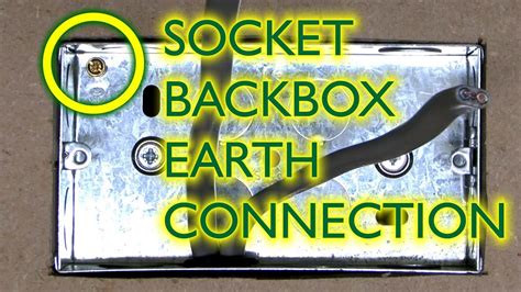 metal back box earth|socket backbox earth connection.